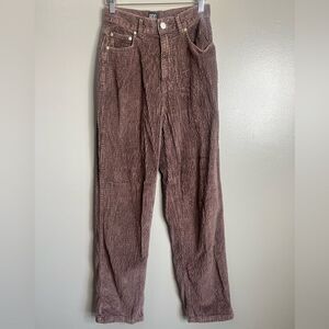 BDG high rise baggy brown‎ corduroy pants size 26 grunge skater preppy